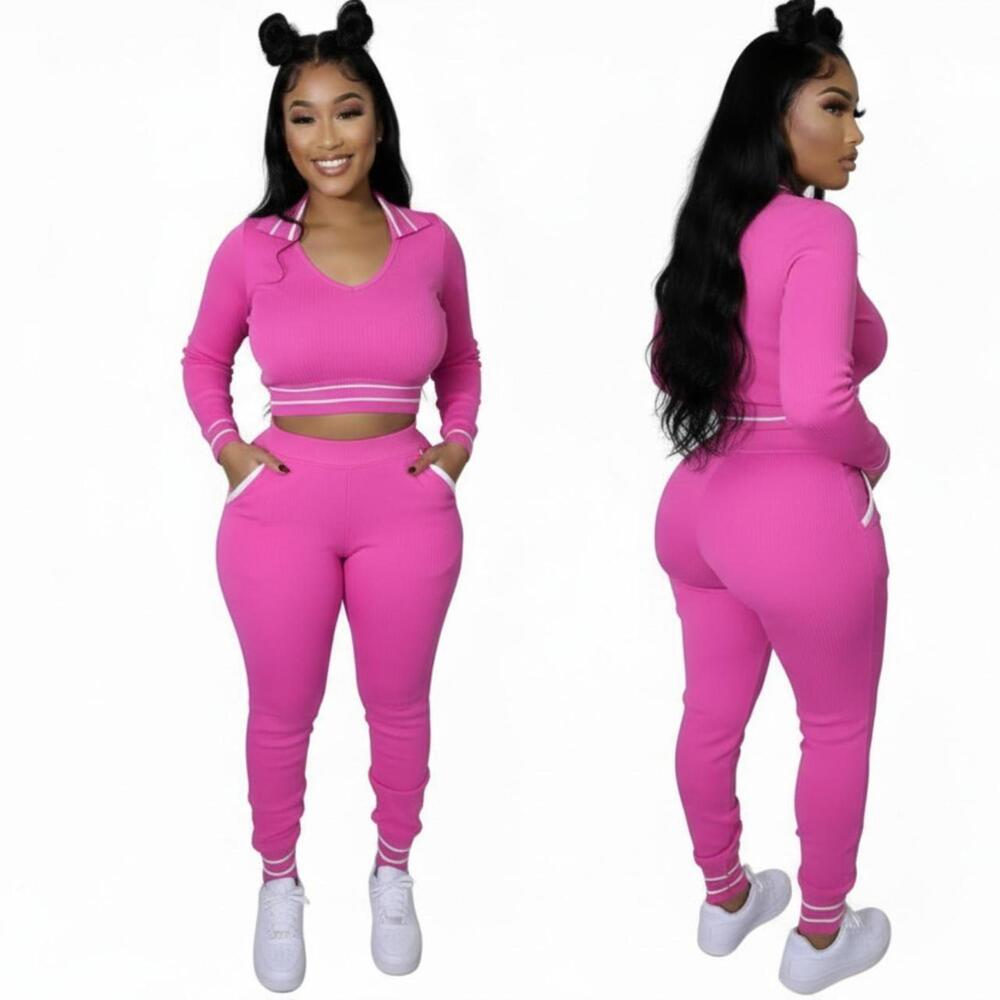 Women's Pink two-piece Set